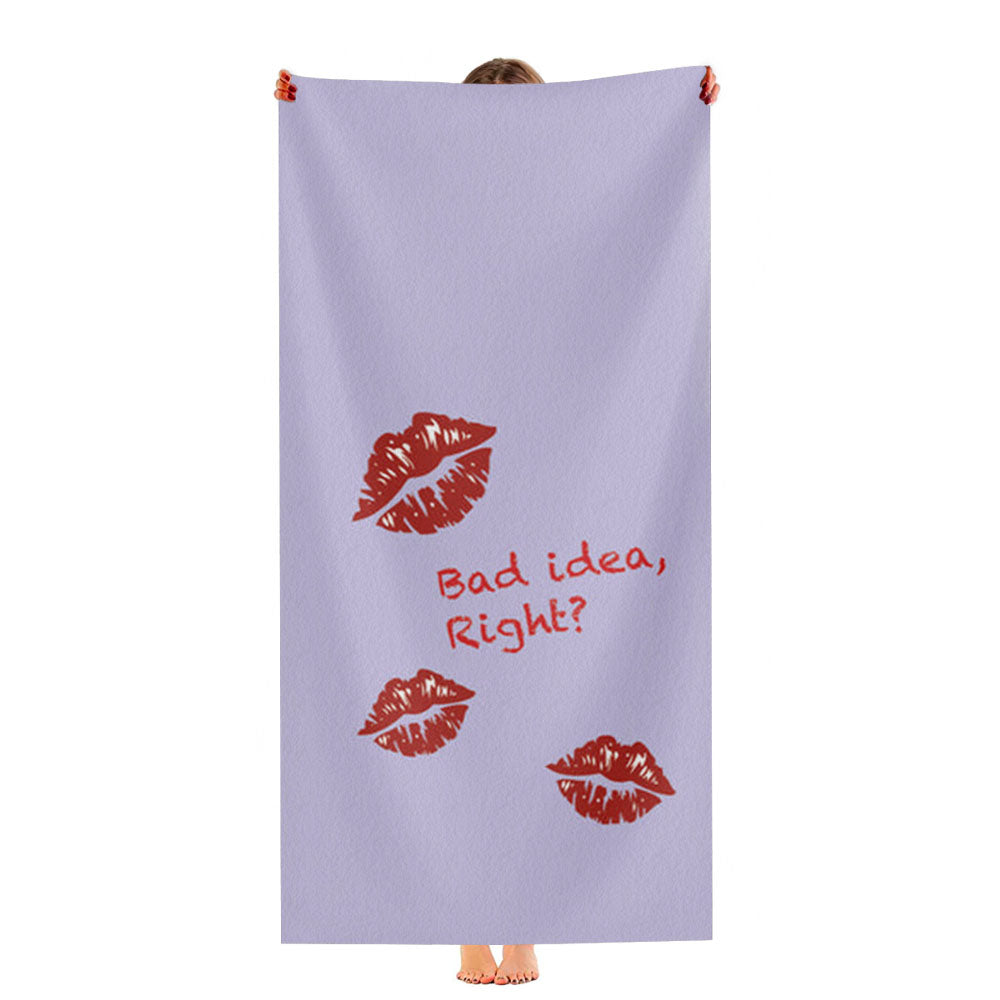 Olivia Rodrigo Bad Idea Right Ultra-Soft Luxury Bathroom Towels