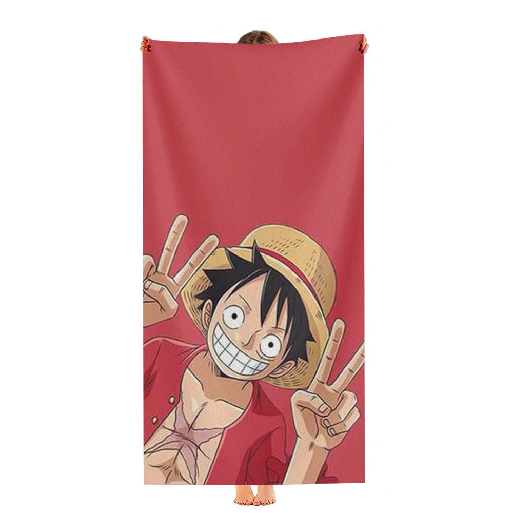 One Piece Zoro And Robin Ultra-Soft Luxury Bathroom Towels