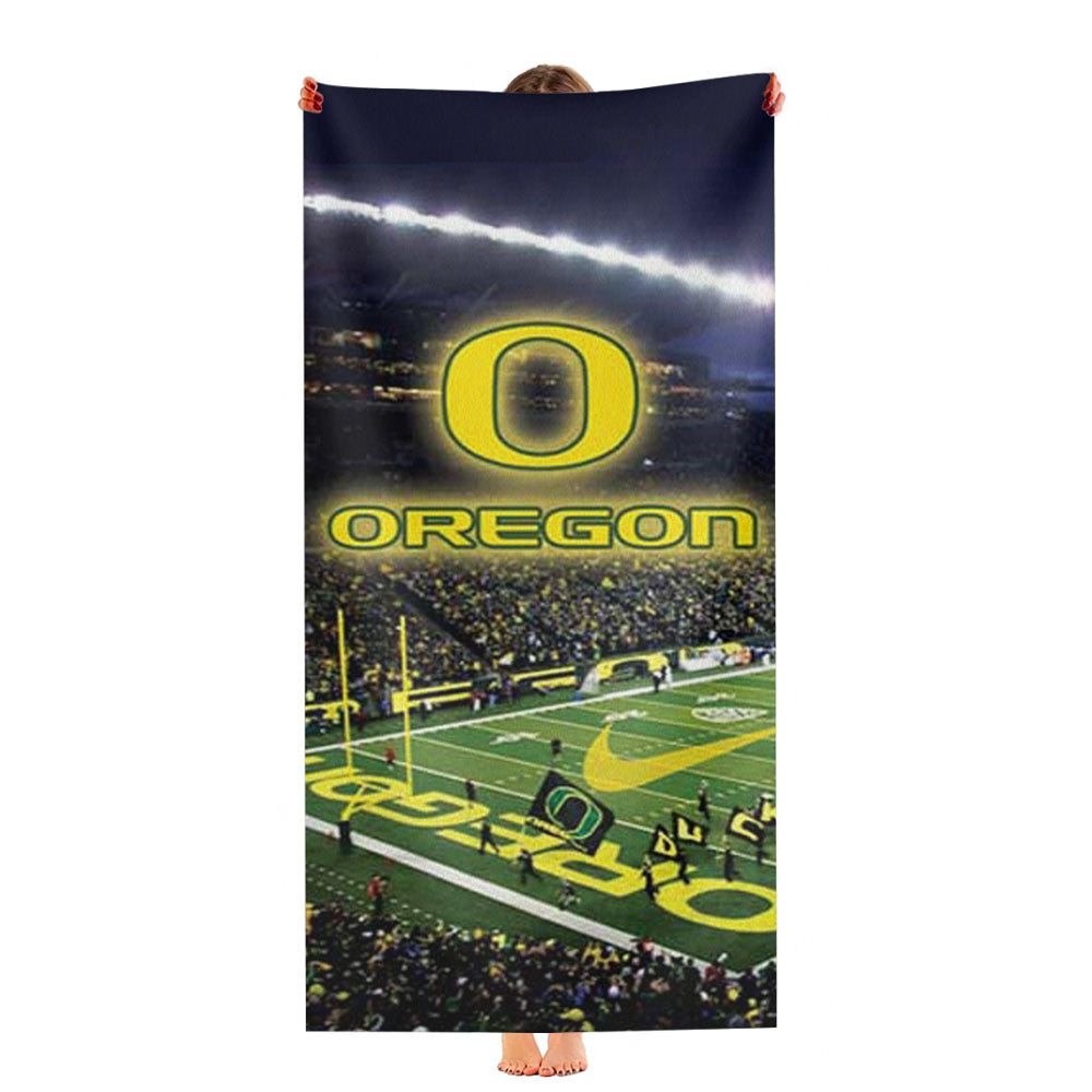 Oregon Ducks Stadium Logo Ultra-Soft Luxury Bathroom Towels