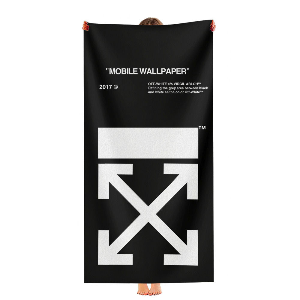 Original Off White Black Ultra-Soft Luxury Bathroom Towels