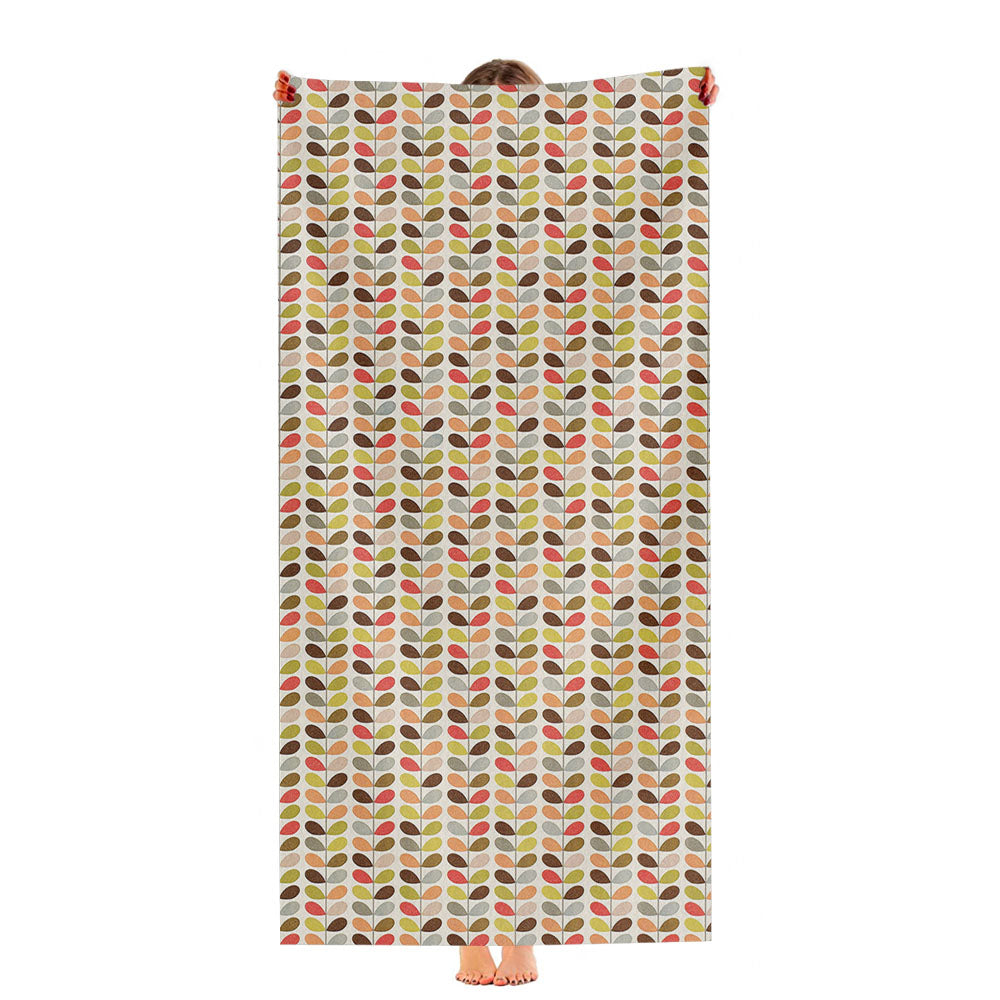 Orla Kiely Colorful Art Pattern Ultra-Soft Luxury Bathroom Towels