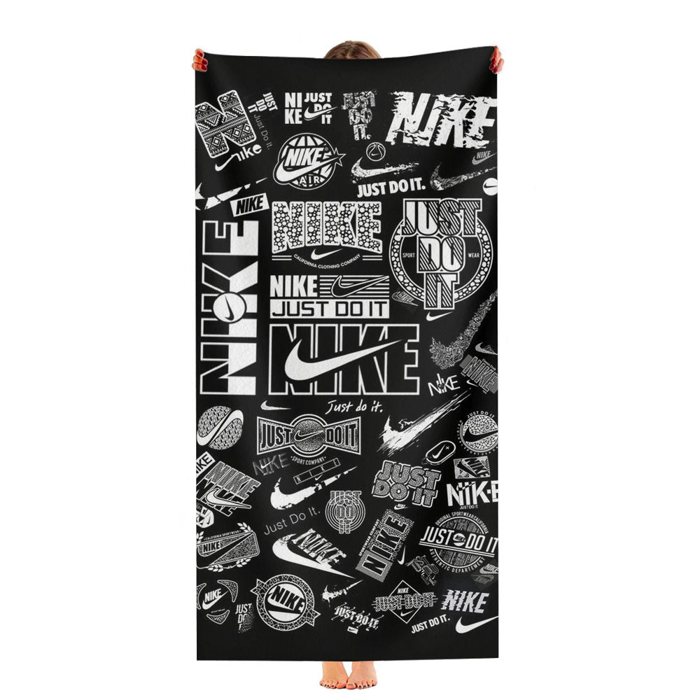 Pattern Basketball Just Do It Nike Style Ultra-Soft Luxury Bathroom Towels