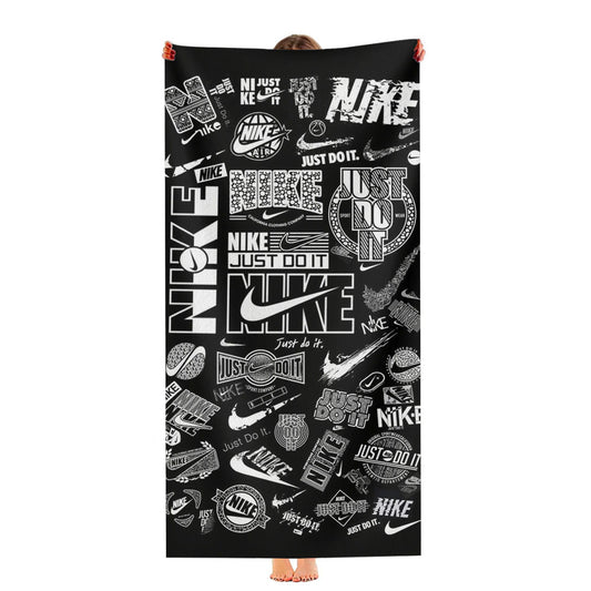 Pattern Basketball Just Do It Nike Style Ultra-Soft Luxury Bathroom Towels