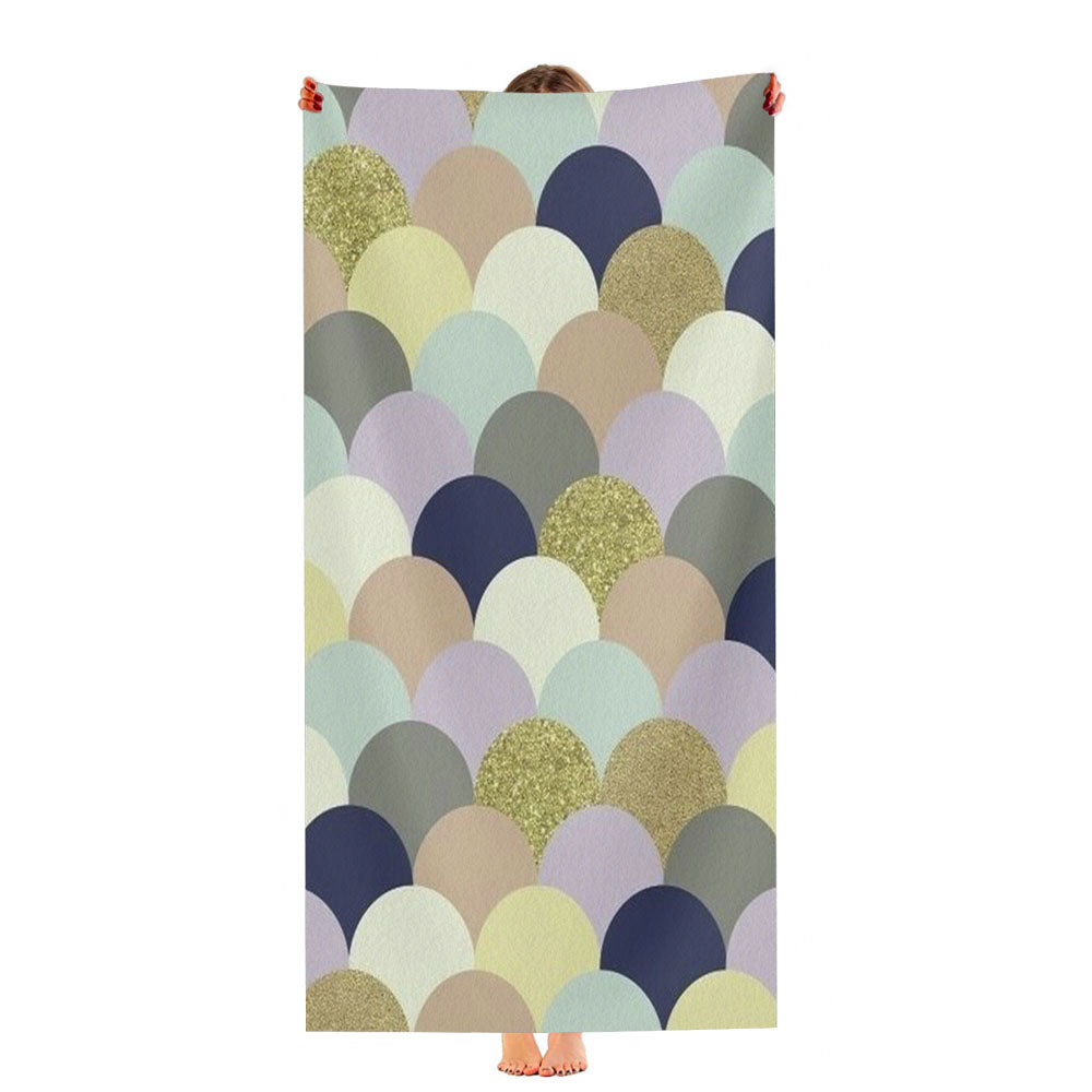 Pattern Blue San Kies Ultra-Soft Luxury Bathroom Towels