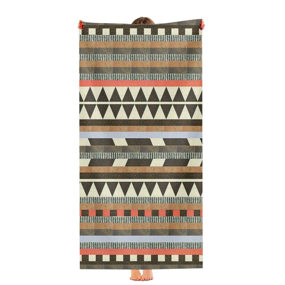Pattern Brown Cas Mind Ultra-Soft Luxury Bathroom Towels