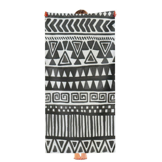 Pattern Cat Black Ultra-Soft Luxury Bathroom Towels