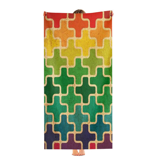 Pattern Colorfull Smile Ultra-Soft Luxury Bathroom Towels