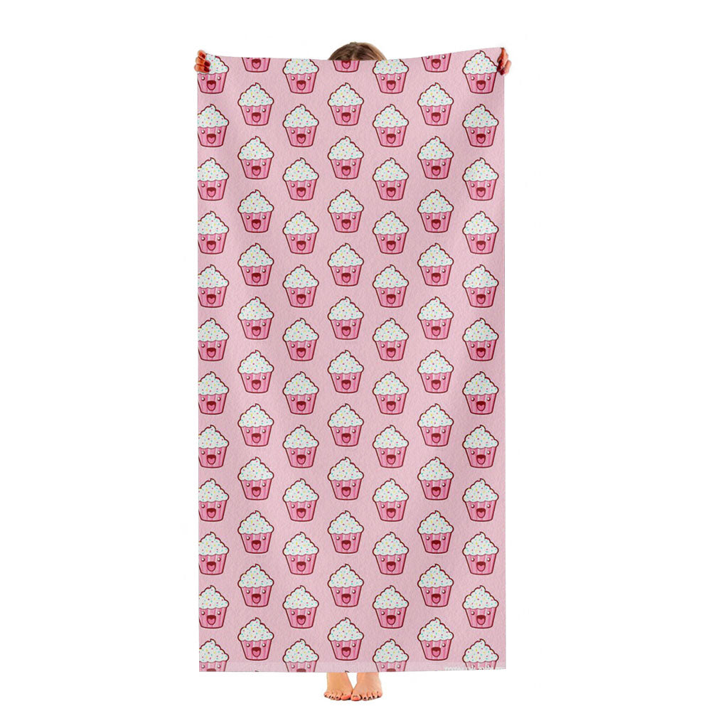 Pattern Cupcake Ultra-Soft Luxury Bathroom Towels