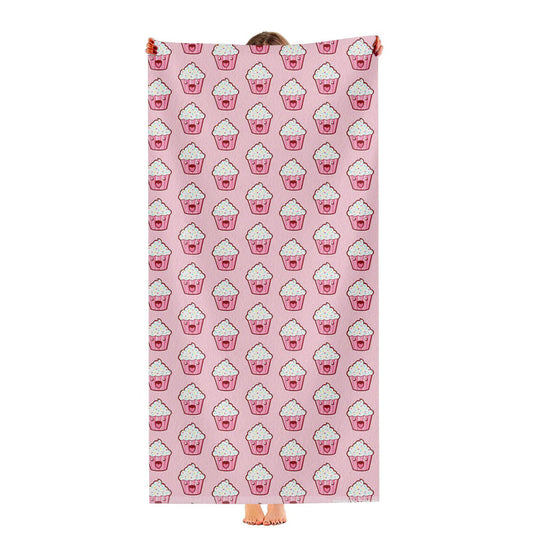 Pattern Cupcake Ultra-Soft Luxury Bathroom Towels