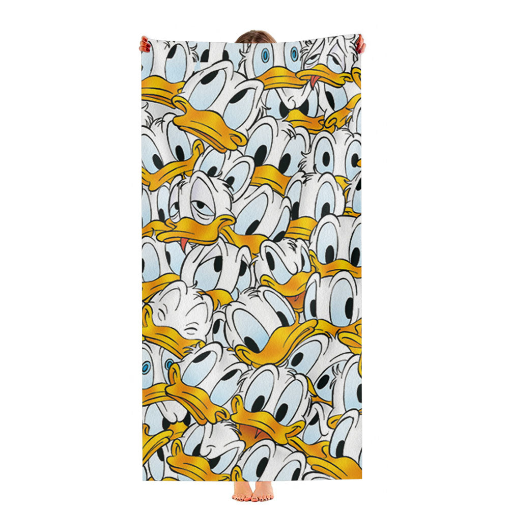 Pattern Emoticon Donald Duck Ultra-Soft Luxury Bathroom Towels