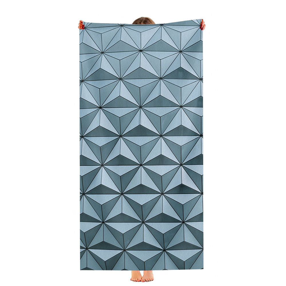Pattern Geometric Triangle Ultra-Soft Luxury Bathroom Towels