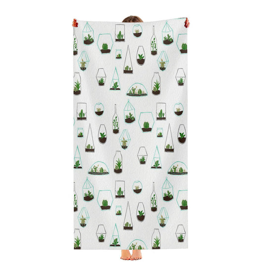 Pattern Go Green Flora Ultra-Soft Luxury Bathroom Towels