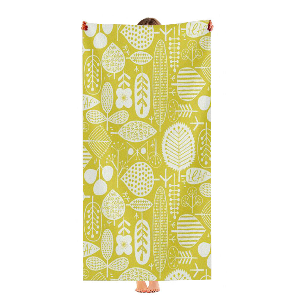 Pattern Gold Slow Ultra-Soft Luxury Bathroom Towels