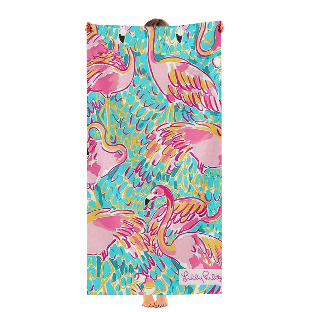 Pattern Lilly Pulitzer Flamingo Ultra-Soft Luxury Bathroom Towels