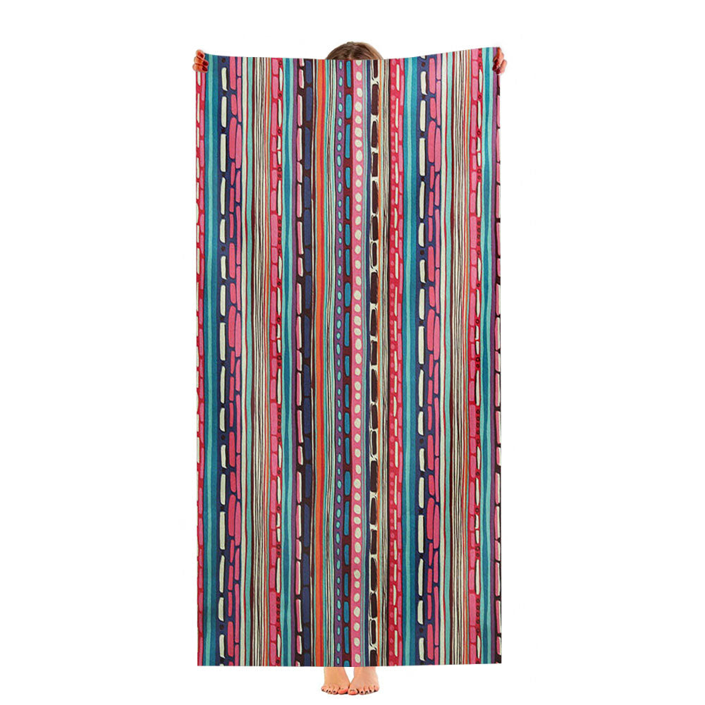 Pattern Mural Nick Nach Ultra-Soft Luxury Bathroom Towels