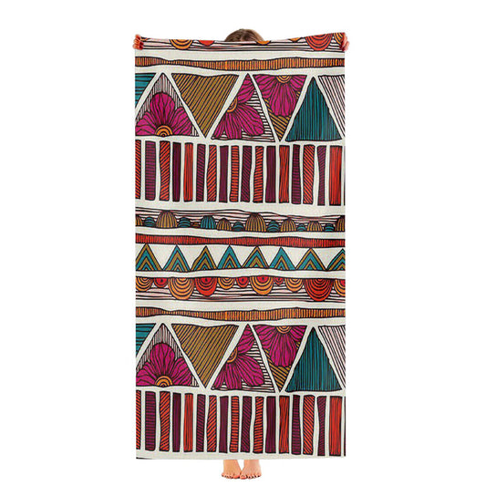 Pattern Rose Ultra-Soft Luxury Bathroom Towels