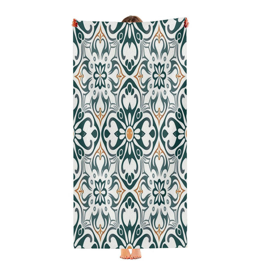 Pattern With A Floral Design Ultra-Soft Luxury Bathroom Towels