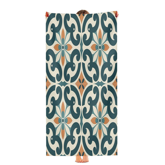 Pattern With The Word Foliate Ultra-Soft Luxury Bathroom Towels