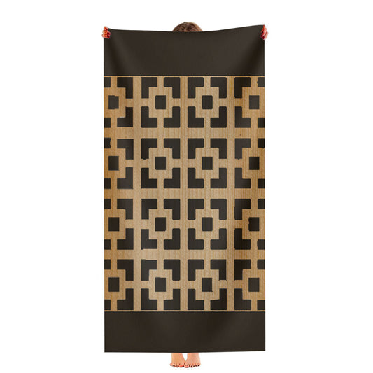 Pattern Wood Ultra-Soft Luxury Bathroom Towels