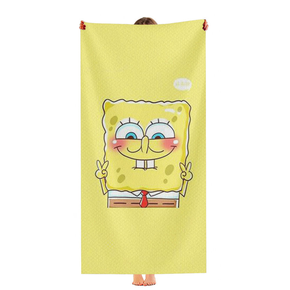 Peace Sponge Bob Ultra-Soft Luxury Bathroom Towels