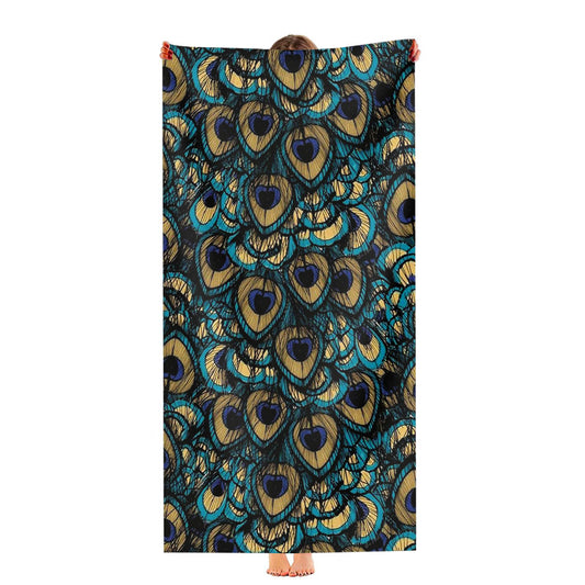 Peacock Pattern Ultra-Soft Luxury Bathroom Towels