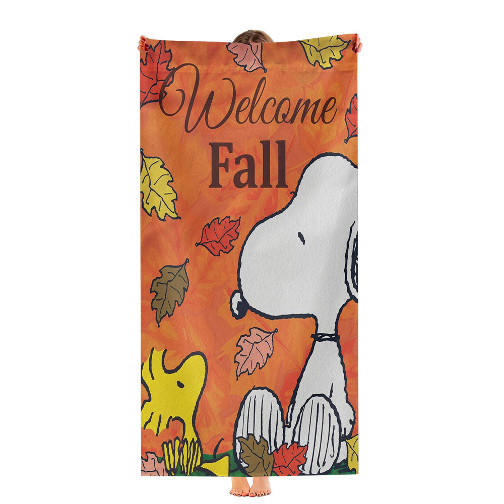 Peanuts Autumn Ultra-Soft Luxury Bathroom Towels