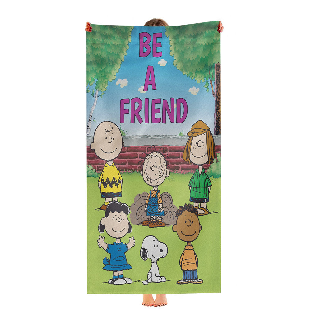 Peanuts Be A Friend Ultra-Soft Luxury Bathroom Towels