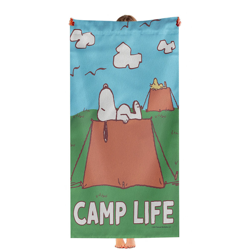 Peanuts Camp Life Snoopy Ultra-Soft Luxury Bathroom Towels
