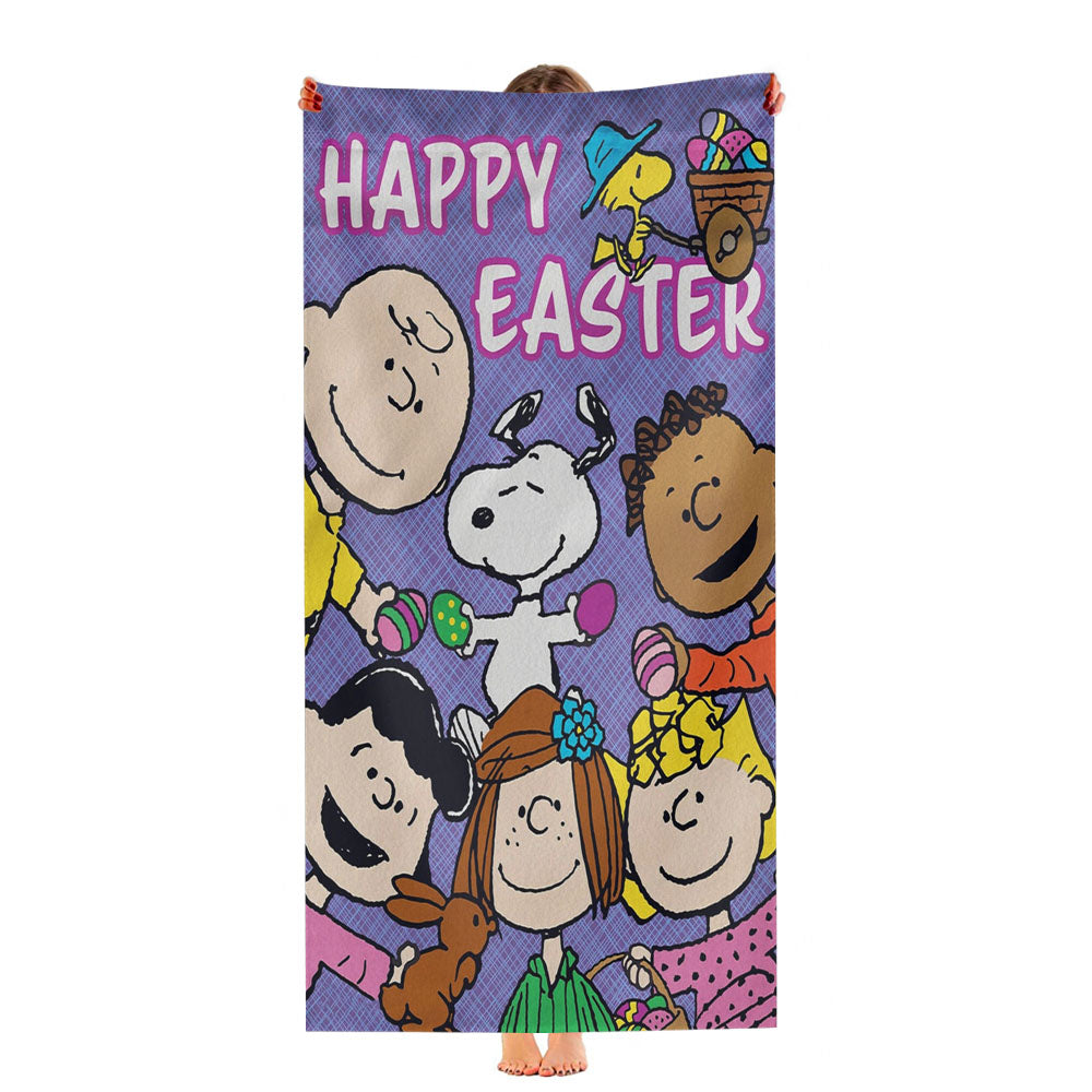 Peanuts Characters Easter Ultra-Soft Luxury Bathroom Towels