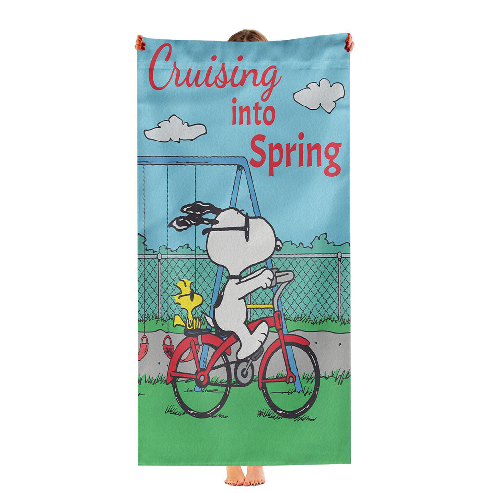 Peanuts Cruising Into Spring Ultra-Soft Luxury Bathroom Towels