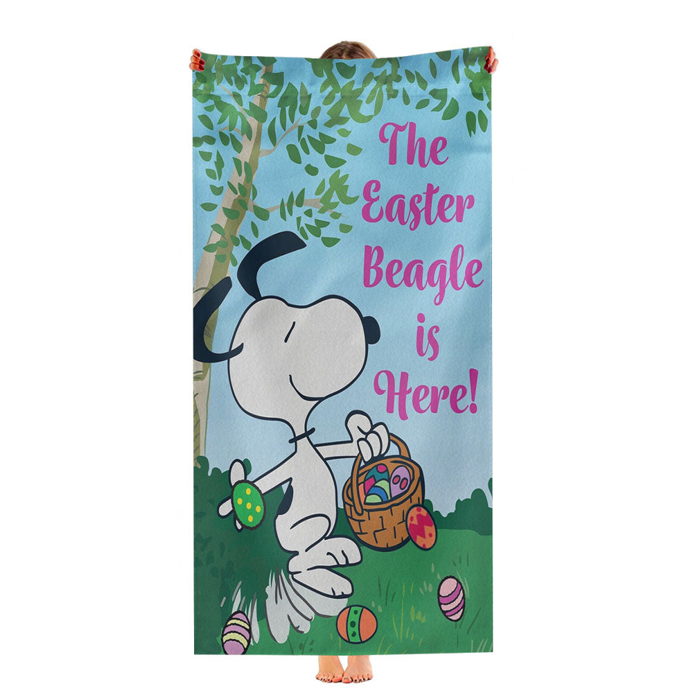 Peanuts Easter Beagle Is Here Snoopy Ultra-Soft Luxury Bathroom Towels