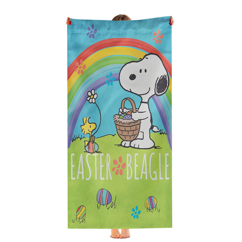 Peanuts Easter Beagle Snoopy Ultra-Soft Luxury Bathroom Towels