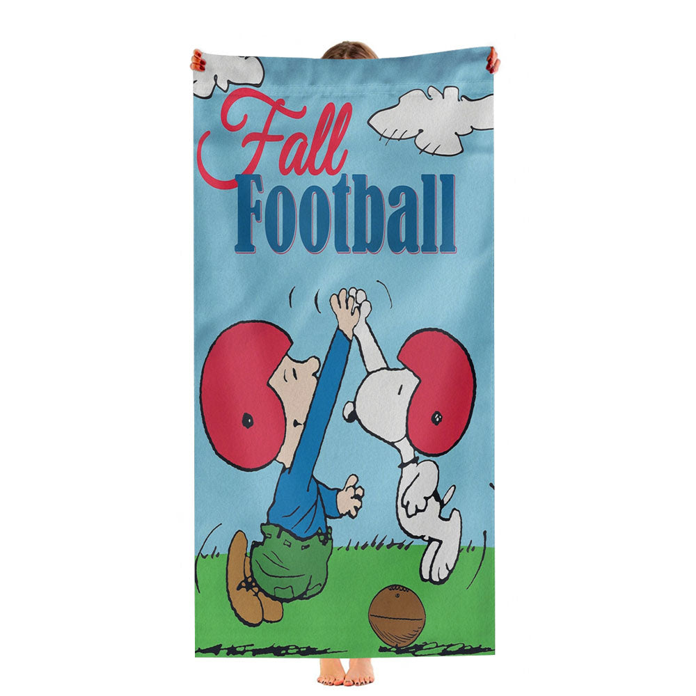 Peanuts Football Sport Ultra-Soft Luxury Bathroom Towels