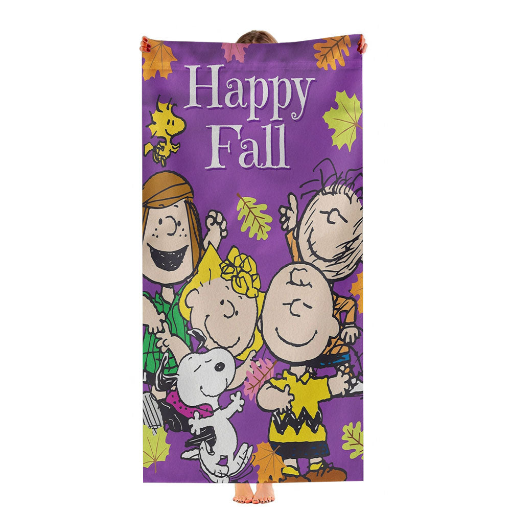 Peanuts Gang Fall Ultra-Soft Luxury Bathroom Towels