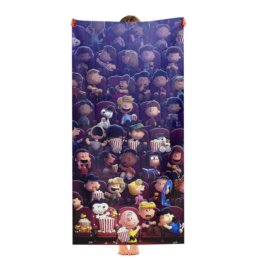 Peanuts Movie 2015 Poster Ultra-Soft Luxury Bathroom Towels