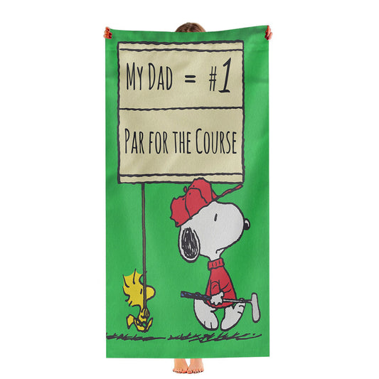Peanuts Par For The Course Ultra-Soft Luxury Bathroom Towels