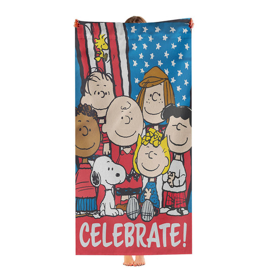Peanuts Patriotic Celebrate Ultra-Soft Luxury Bathroom Towels