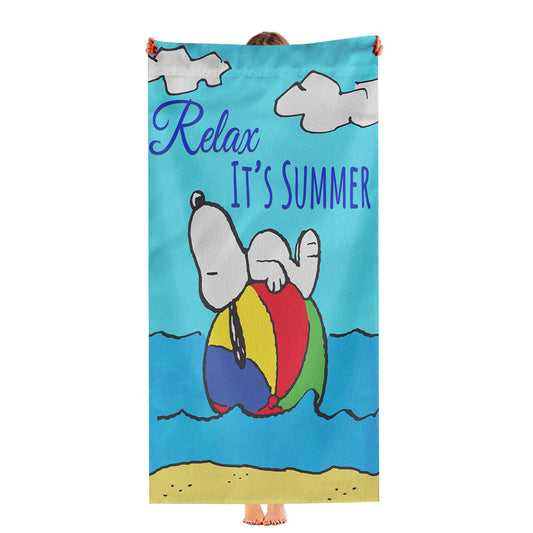 Peanuts Relax, It'S Summer Snoopy Ultra-Soft Luxury Bathroom Towels