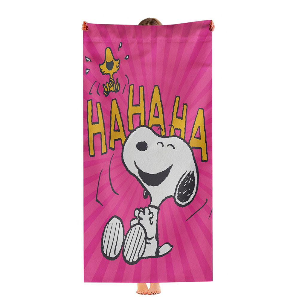 Peanuts Smile Giggle Laugh Ultra-Soft Luxury Bathroom Towels
