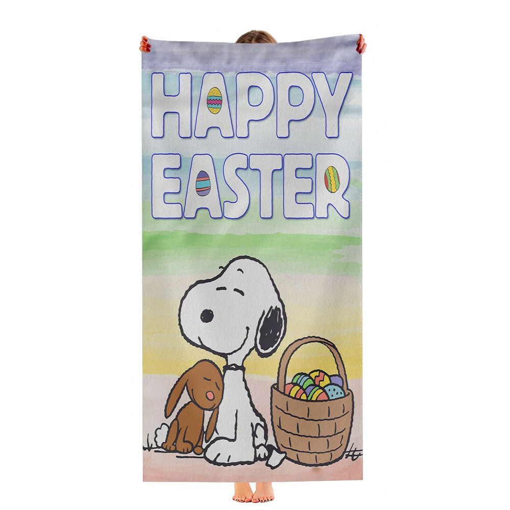 Peanuts Snoopy Easter Ultra-Soft Luxury Bathroom Towels