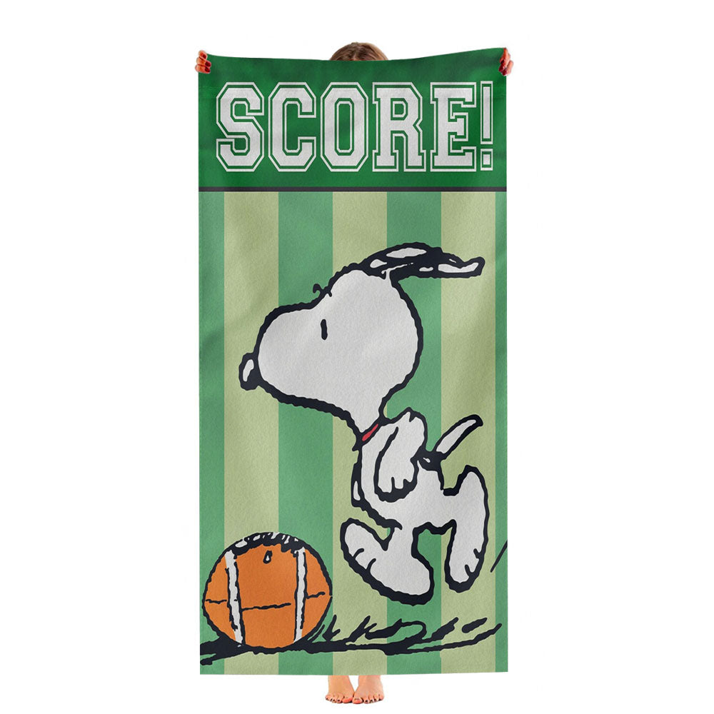 Peanuts Snoopy Football Ultra-Soft Luxury Bathroom Towels