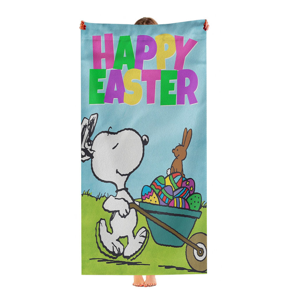 Peanuts Snoopy Happy Easter Ultra-Soft Luxury Bathroom Towels