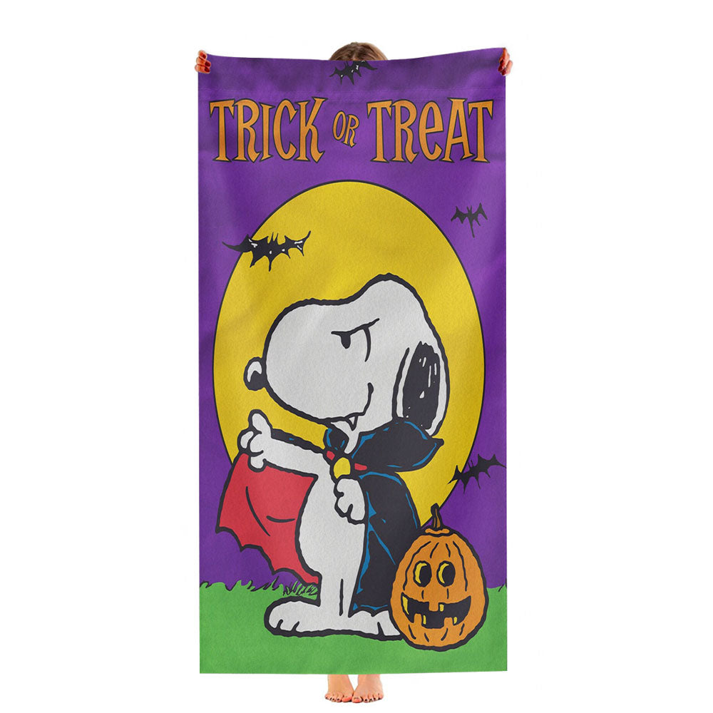 Peanuts Trick Or Treat Vampire Snoopy Ultra-Soft Luxury Bathroom Towels
