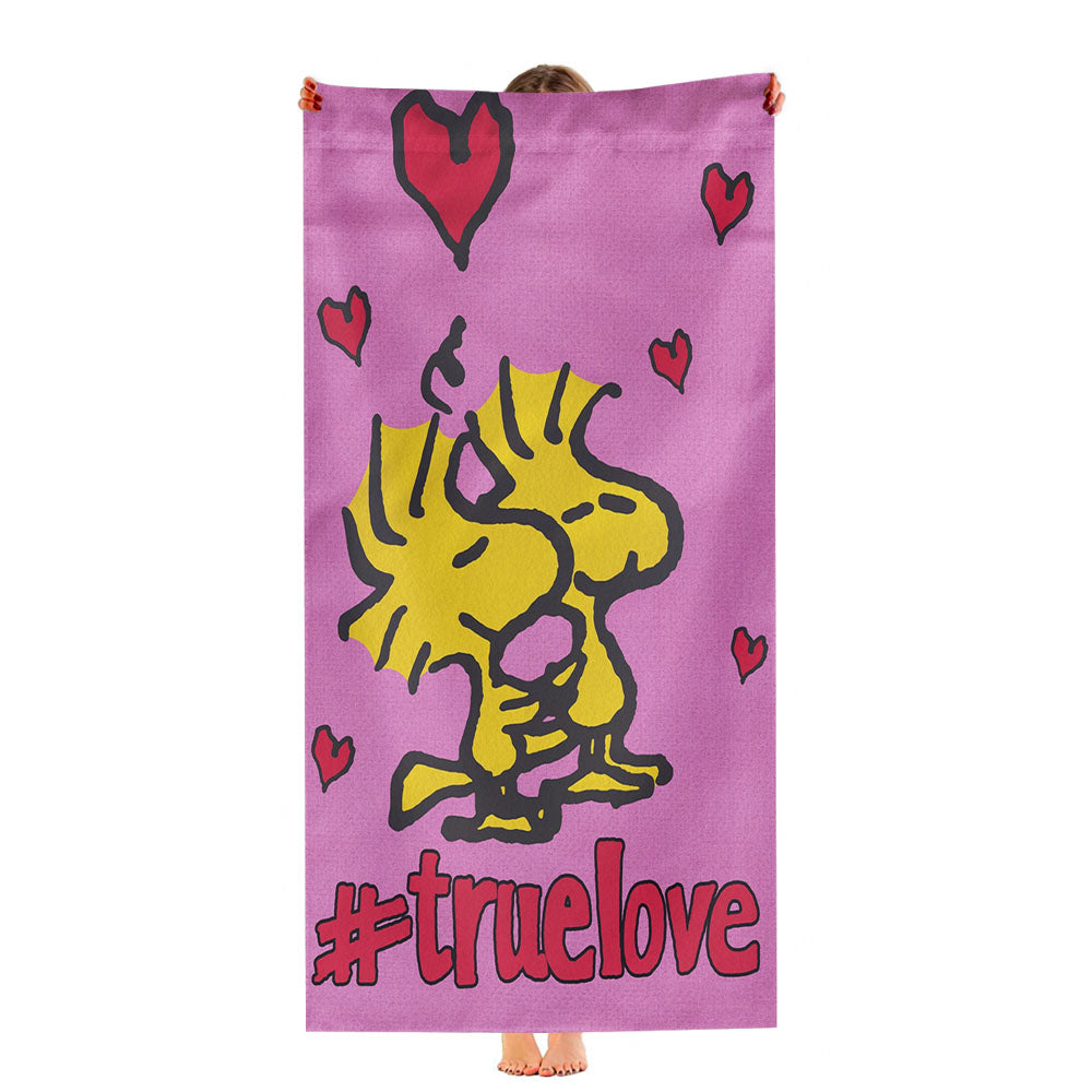 Peanuts Valentines Day Woodstock Ultra-Soft Luxury Bathroom Towels