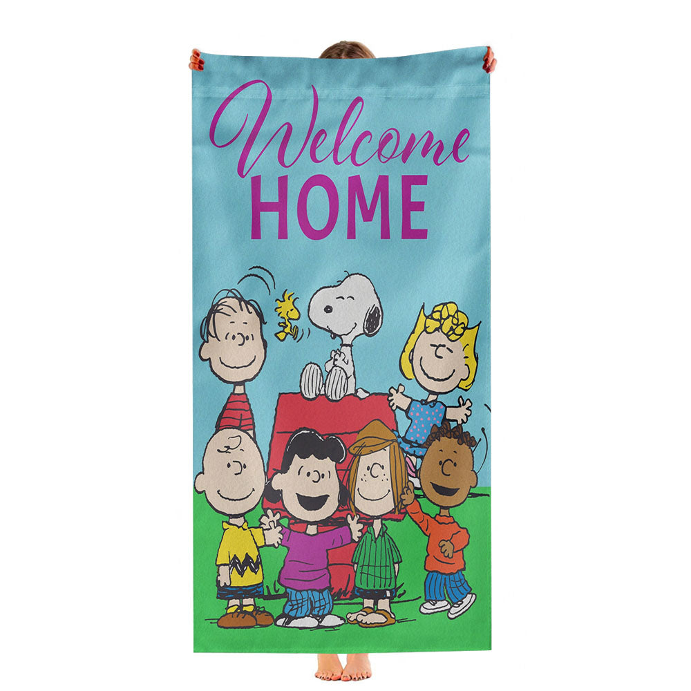 Peanuts Welcome Home Gang Ultra-Soft Luxury Bathroom Towels