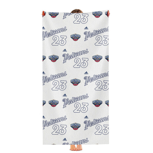 Pelicans Anthony Davis Number 23 Pattern Ultra-Soft Luxury Bathroom Towels