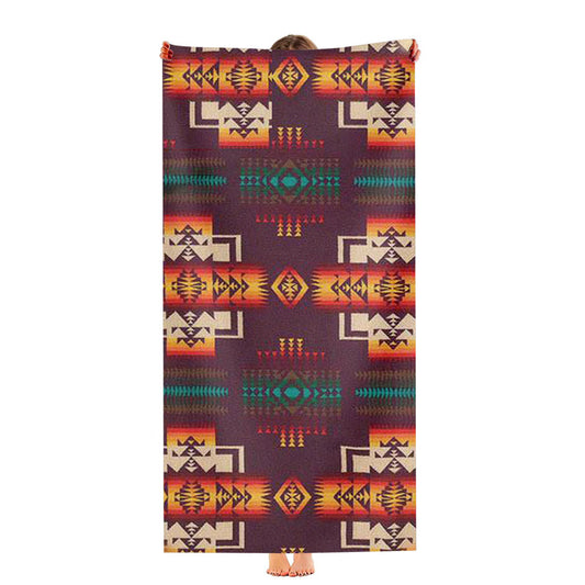 Pendleton Maroon Chief Ultra-Soft Luxury Bathroom Towels