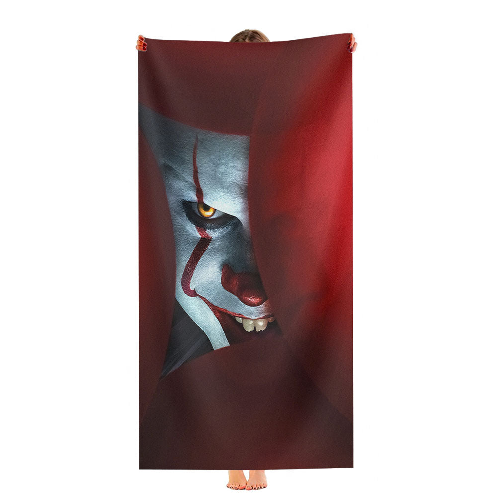 Pennywise It Chapter 2 Scary Clown Red Balloon Ultra-Soft Luxury Bathroom Towels