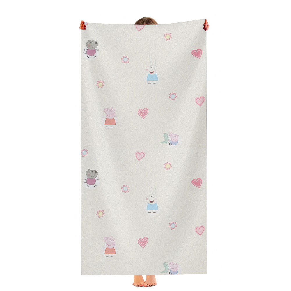 Peppa Pig Pattern Ultra-Soft Luxury Bathroom Towels