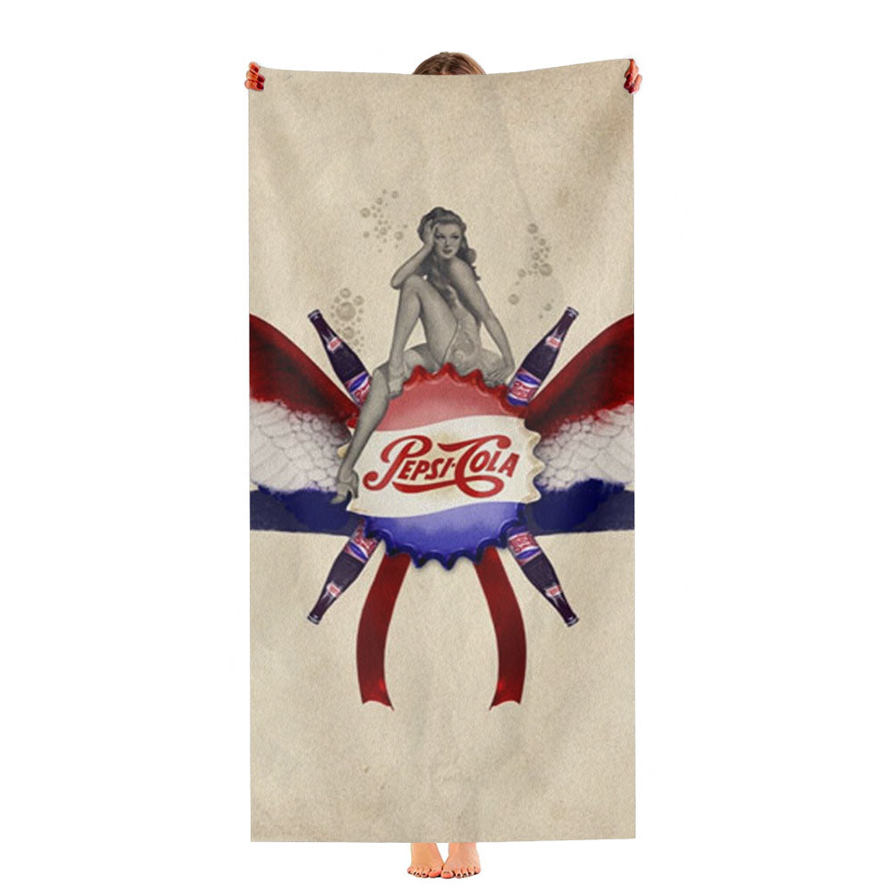 Pepsi Coca Cola Drink Ultra-Soft Luxury Bathroom Towels